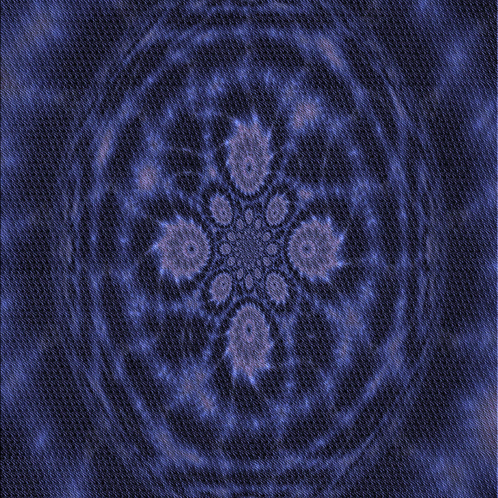 Patterned Night Blue Rug, pat132blu