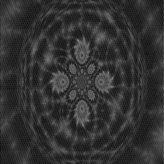 Patterned Midnight Gray Rug, pat132gry