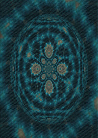 Machine Washable Transitional Teal Green Rug, wshpat132lblu