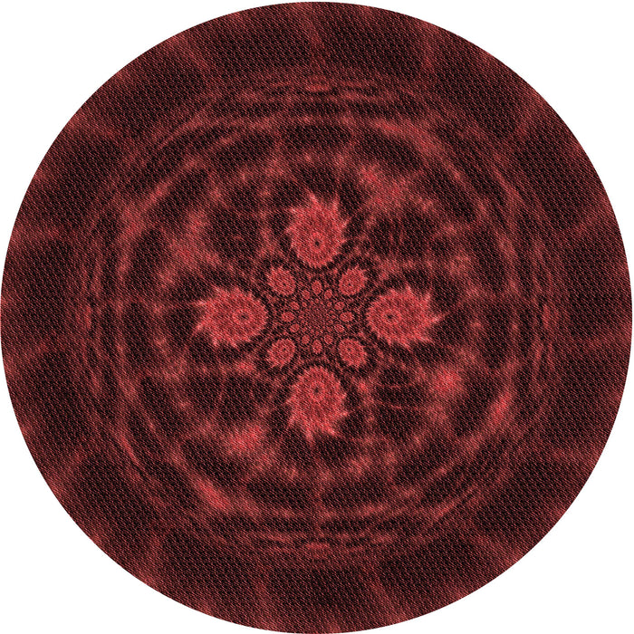 Square Machine Washable Transitional Tomato Red Rug in a Living Room, wshpat132rd