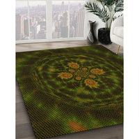 Patterned Midnight Gray Rug, pat132yw