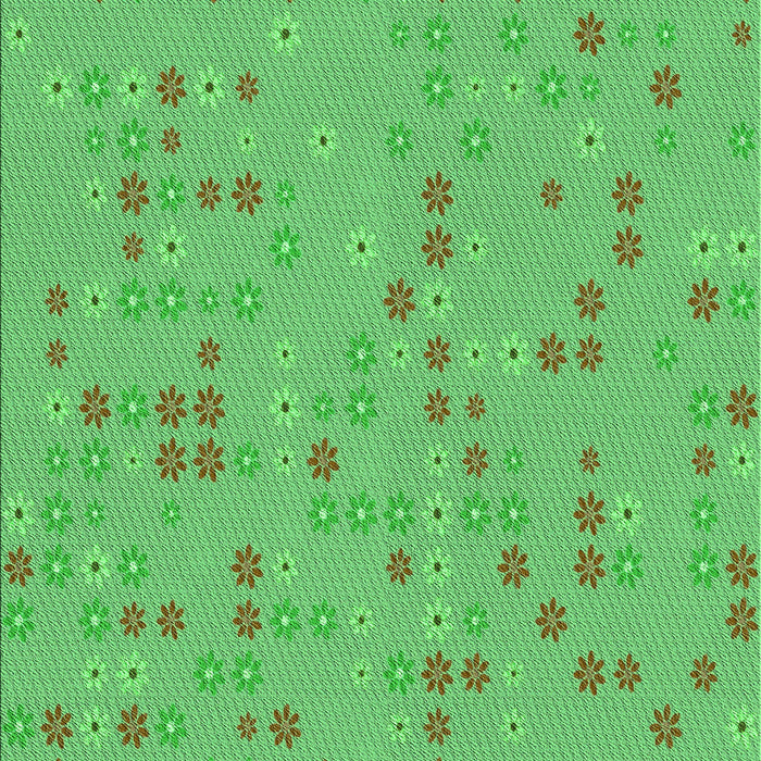 Machine Washable Transitional Neon Green Rug, wshpat1320grn