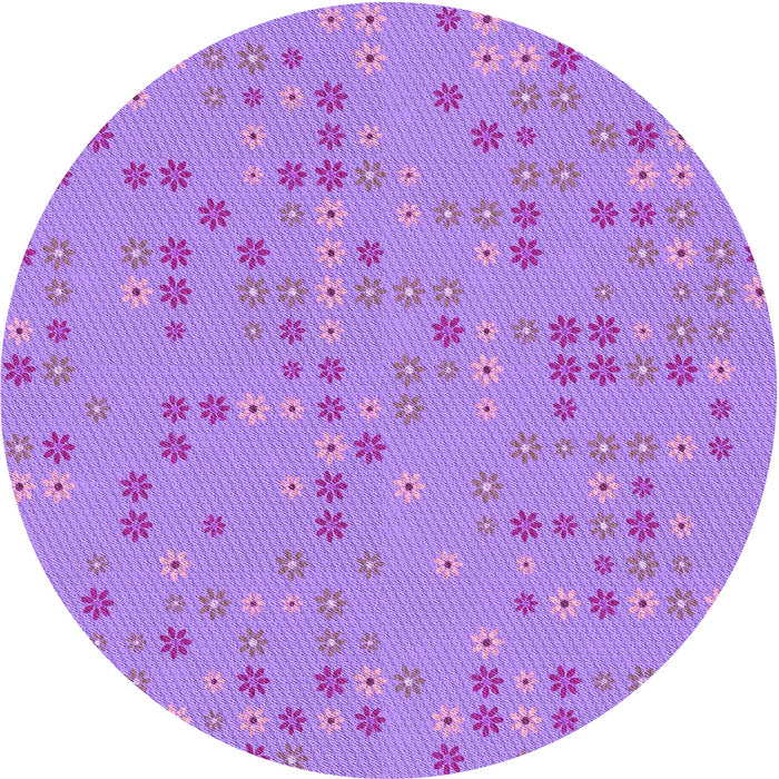 Square Patterned Violet Purple Rug, pat1320pur