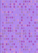 Machine Washable Transitional Violet Purple Rug, wshpat1320pur