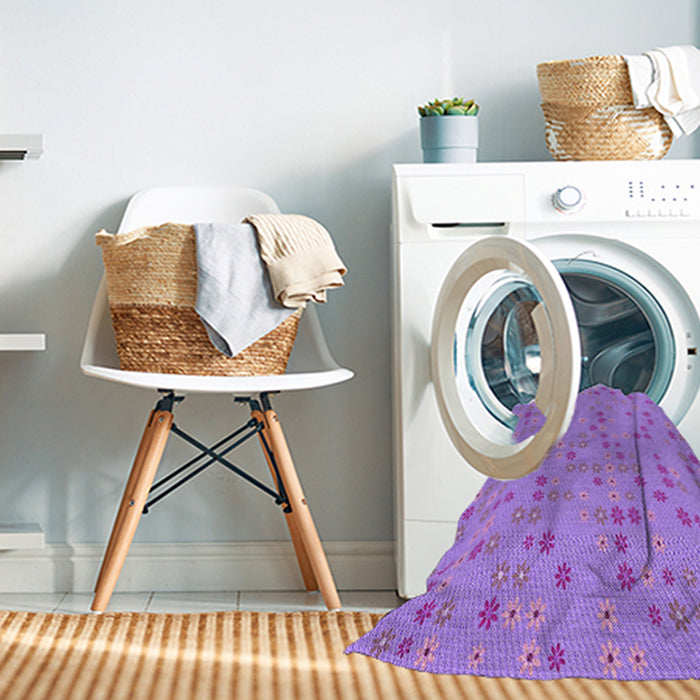 Machine Washable Transitional Violet Purple Rug in a Washing Machine, wshpat1320pur