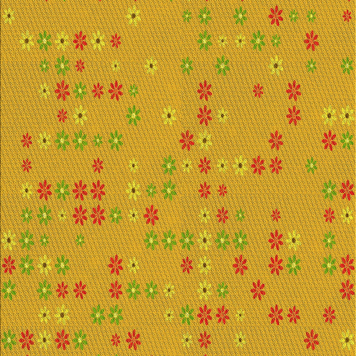 Machine Washable Transitional Neon Orange Rug, wshpat1320yw