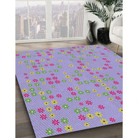 Patterned Purple Novelty Rug, pat1320