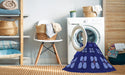 Machine Washable Transitional Earth Blue Rug in a Washing Machine, wshpat1321blu