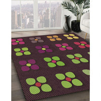 Patterned Brown Rug, pat1321brn