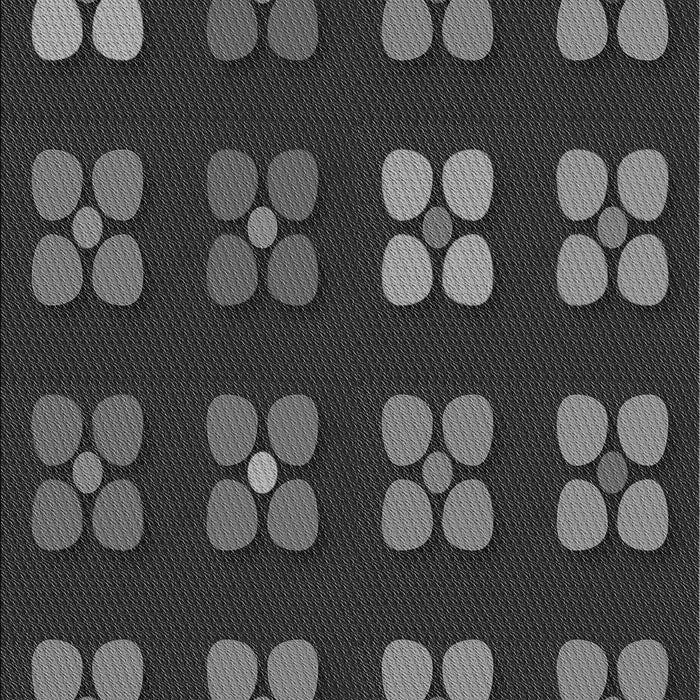 Patterned Charcoal Black Rug, pat1321gry