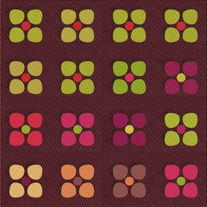 Round Patterned Light Brown Rug, pat1321org