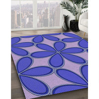 Patterned Purple Rug, pat1322blu