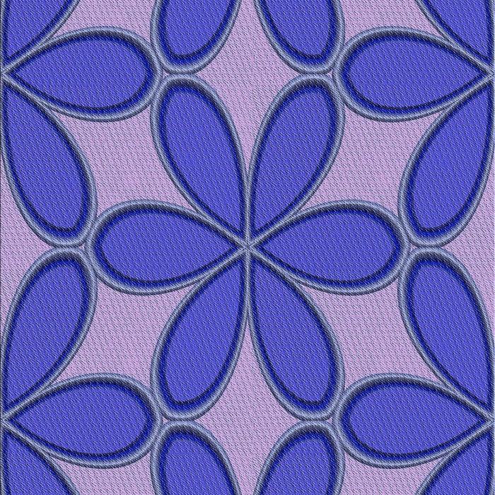 Machine Washable Transitional Purple Rug, wshpat1322blu