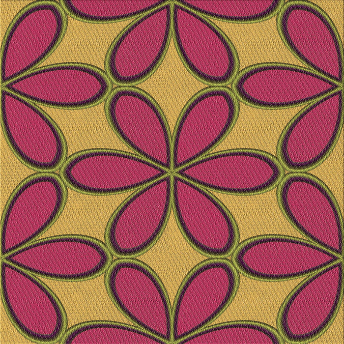 Round Patterned Dark Golden Brown Rug, pat1322brn