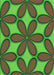 Patterned Apple Green Rug, pat1322grn