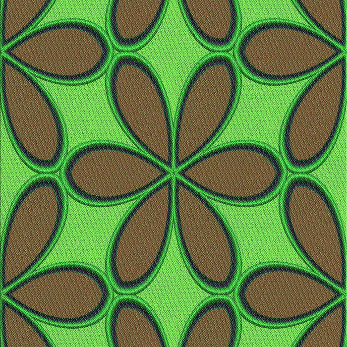 Patterned Apple Green Rug, pat1322grn