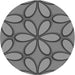 Square Patterned Gray Rug, pat1322gry