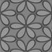 Round Patterned Gray Rug, pat1322gry