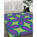 Patterned Amethyst Purple Rug in Family Room, pat1322lblu