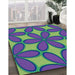 Machine Washable Transitional Amethyst Purple Rug in a Family Room, wshpat1322lblu