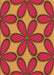 Machine Washable Transitional Crimson Red Rug, wshpat1322org