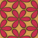 Round Patterned Crimson Red Rug, pat1322org