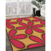 Machine Washable Transitional Crimson Red Rug in a Family Room, wshpat1322org