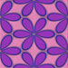 Round Patterned Neon Purple Rug, pat1322pur