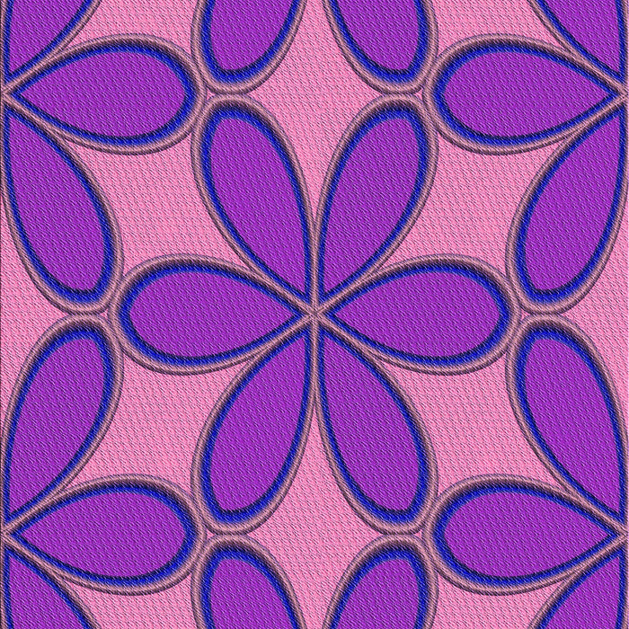 Patterned Neon Purple Rug, pat1322pur