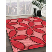 Patterned Red Rug, pat1322rd