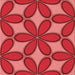 Round Patterned Red Rug, pat1322rd