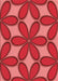 Patterned Red Rug, pat1322rd