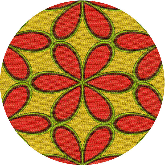 Square Patterned Brown Rug, pat1322yw