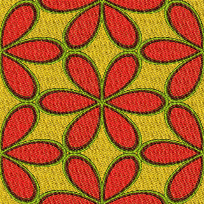 Round Patterned Brown Rug, pat1322yw