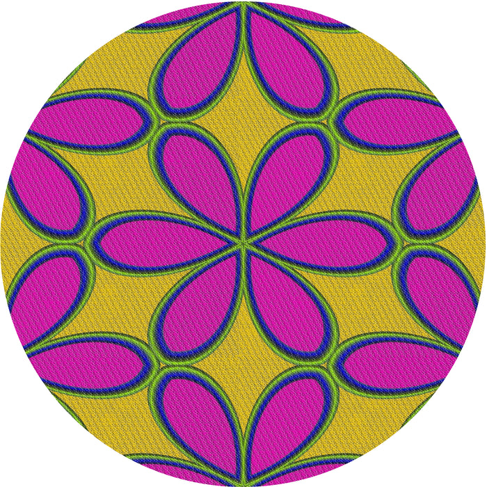 Square Machine Washable Transitional Dark Violet Purple Rug, wshpat1322