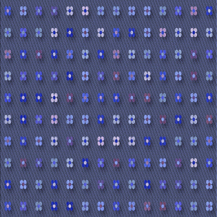 Patterned Blue Rug, pat1323blu