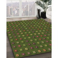 Patterned Milk Chocolate Brown Rug, pat1323brn