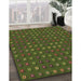 Patterned Milk Chocolate Brown Rug in Family Room, pat1323brn