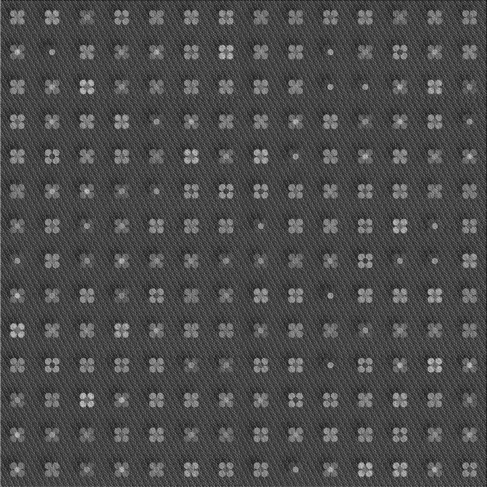 Round Patterned Charcoal Black Rug, pat1323gry