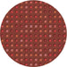 Square Patterned Red Rug, pat1323rd