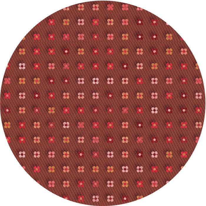 Square Machine Washable Transitional Red Rug in a Living Room, wshpat1323rd