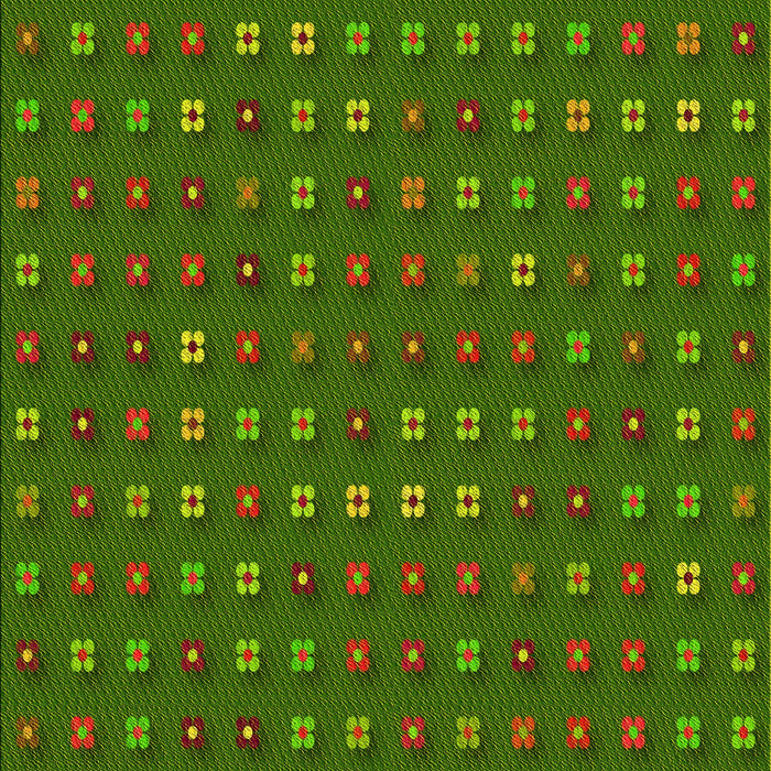 Machine Washable Transitional Dark Lime Green Rug, wshpat1323yw