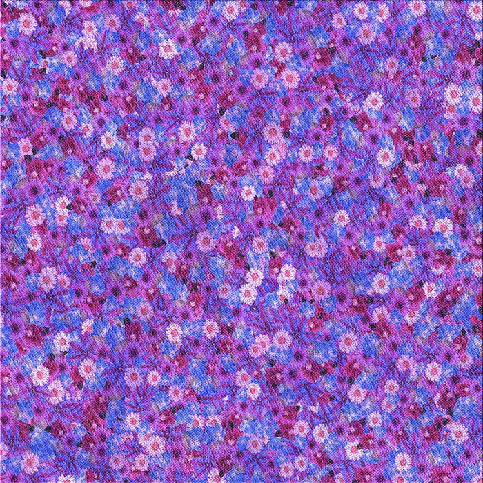 Round Patterned Purple Mimosa Purple Rug, pat1324pur