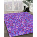 Machine Washable Transitional Purple Mimosa Purple Rug in a Family Room, wshpat1324pur