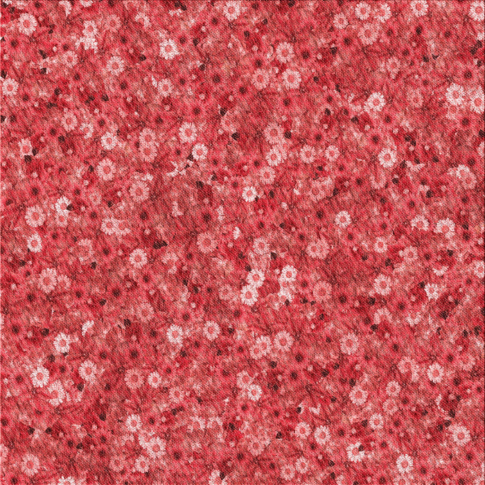 Round Machine Washable Transitional Red Rug, wshpat1324rd