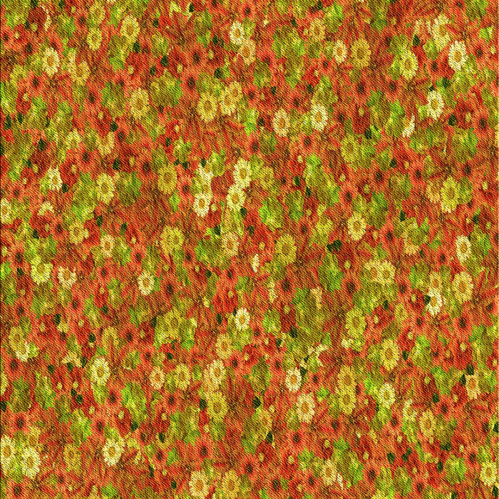 Patterned Red Rug, pat1324yw