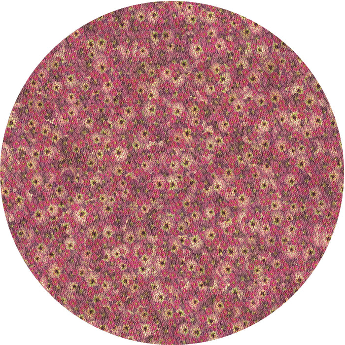 Square Machine Washable Transitional Sunrise Orange Rug in a Living Room, wshpat1325brn