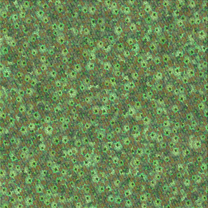 Round Patterned Green Rug, pat1325grn