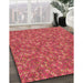 Machine Washable Transitional Crimson Red Rug in a Family Room, wshpat1325org