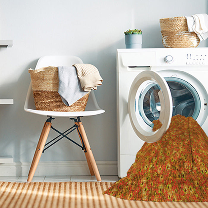 Machine Washable Transitional Neon Red Rug in a Washing Machine, wshpat1325yw